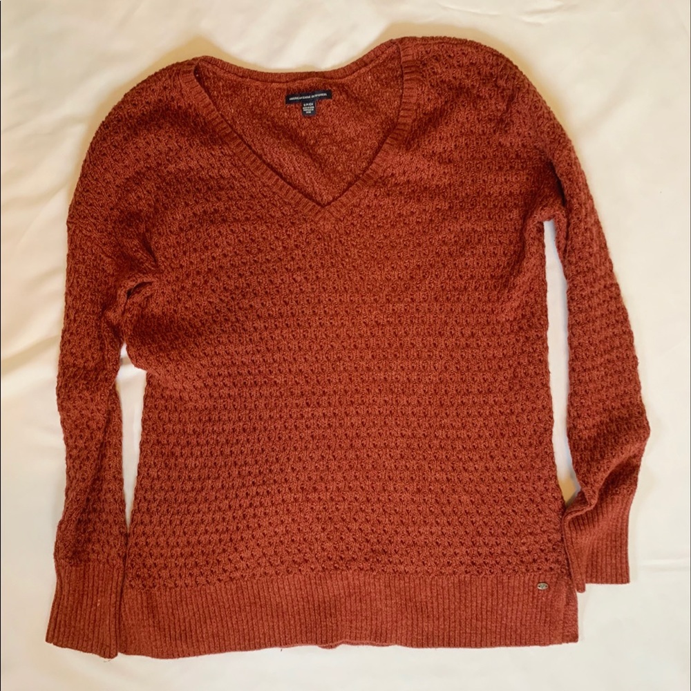 American Eagle Orange Sweater